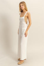 Gauze Jumpsuit Cover Up