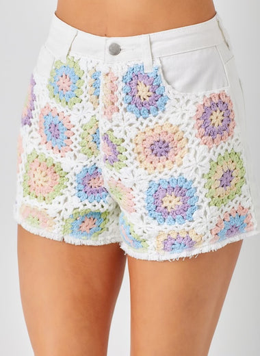 Daisy Crochet Shorts