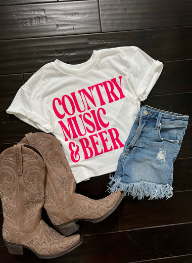 Country Music Crop T-Shirt