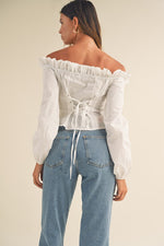 Ruffled off Shoulder Top