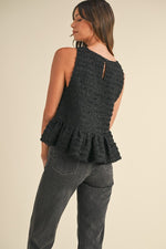Frayed Babydoll Top