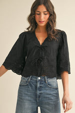 Tie Front Blouse