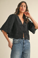 Tie Front Blouse