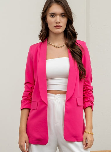 Lady in Pink Blazer