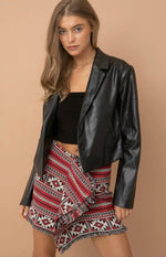 Night Out Black Leather Jacket